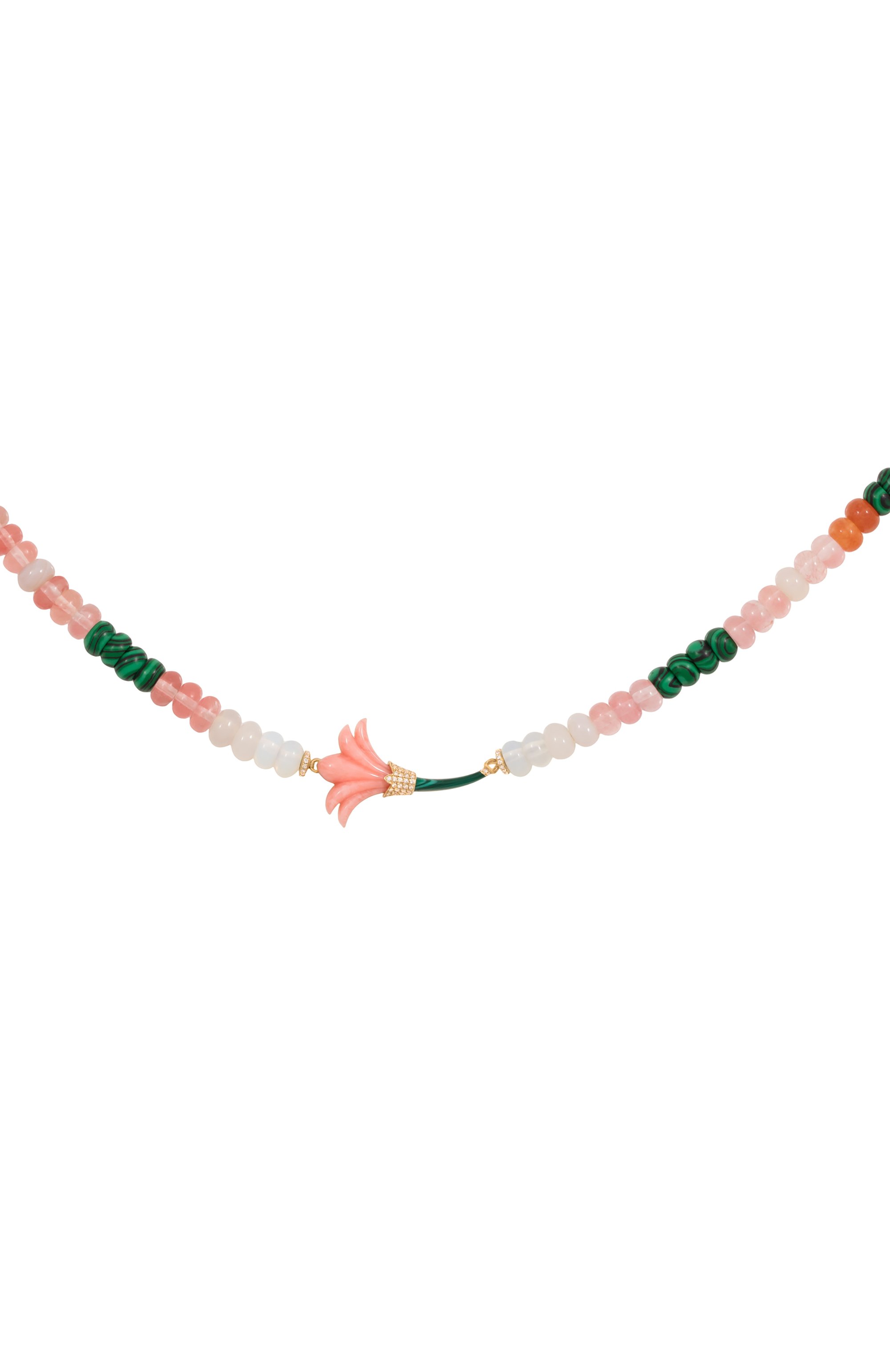 Колье L'ATELIER NAWBAR бесцветного цвета по цене 299000 руб., арт. N301PCM, фото 1 Колье L'ATELIER NAWBAR, арт. N301PCM, фото 1