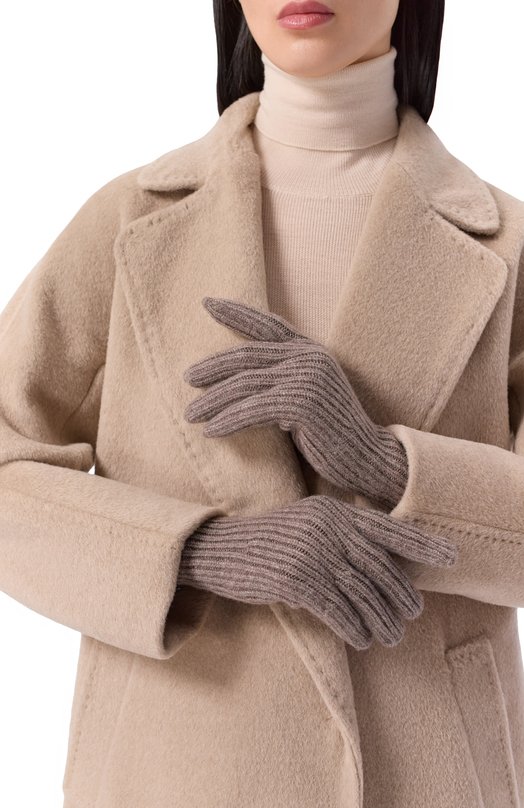Перчатки Mateo из шерсти и кашемира Canoe 6504756 Бежевый  6504756 Фото 2