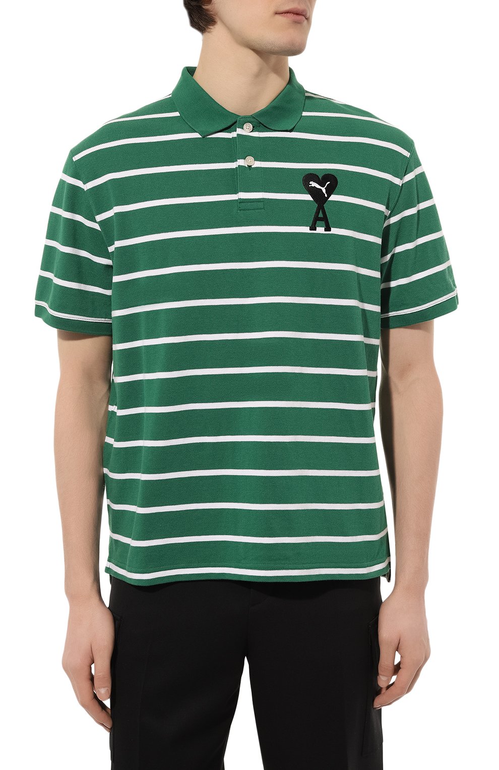 Хлопковое поло puma x ami PUMA, арт. 53406796, фото 3