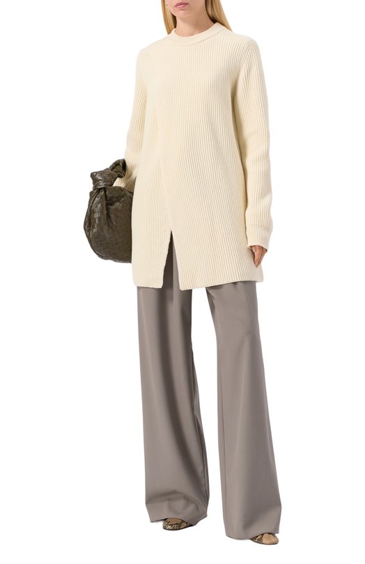 Шерстяное платье Jil Sander J02GP0239/J14737 Кремовый  J02GP0239/J14737 Фото 2