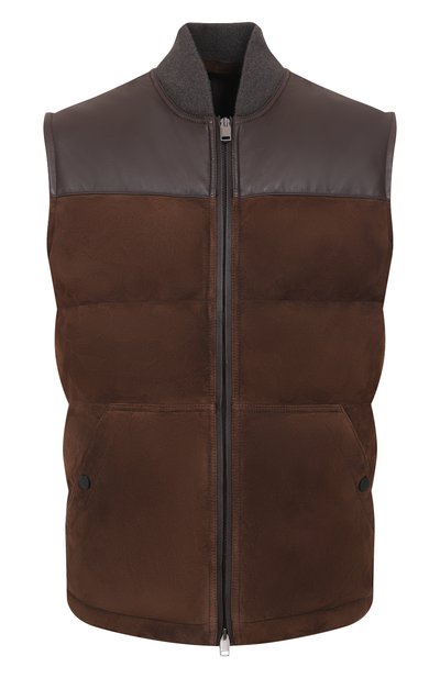 Мужской замшевый жилет BRIONI, арт. PUF60L/0D701