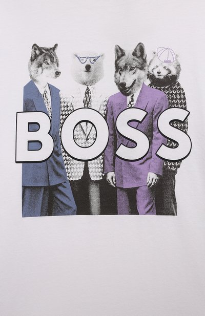 Хлопковый лонгслив BOSS, арт. J51225, фото 3