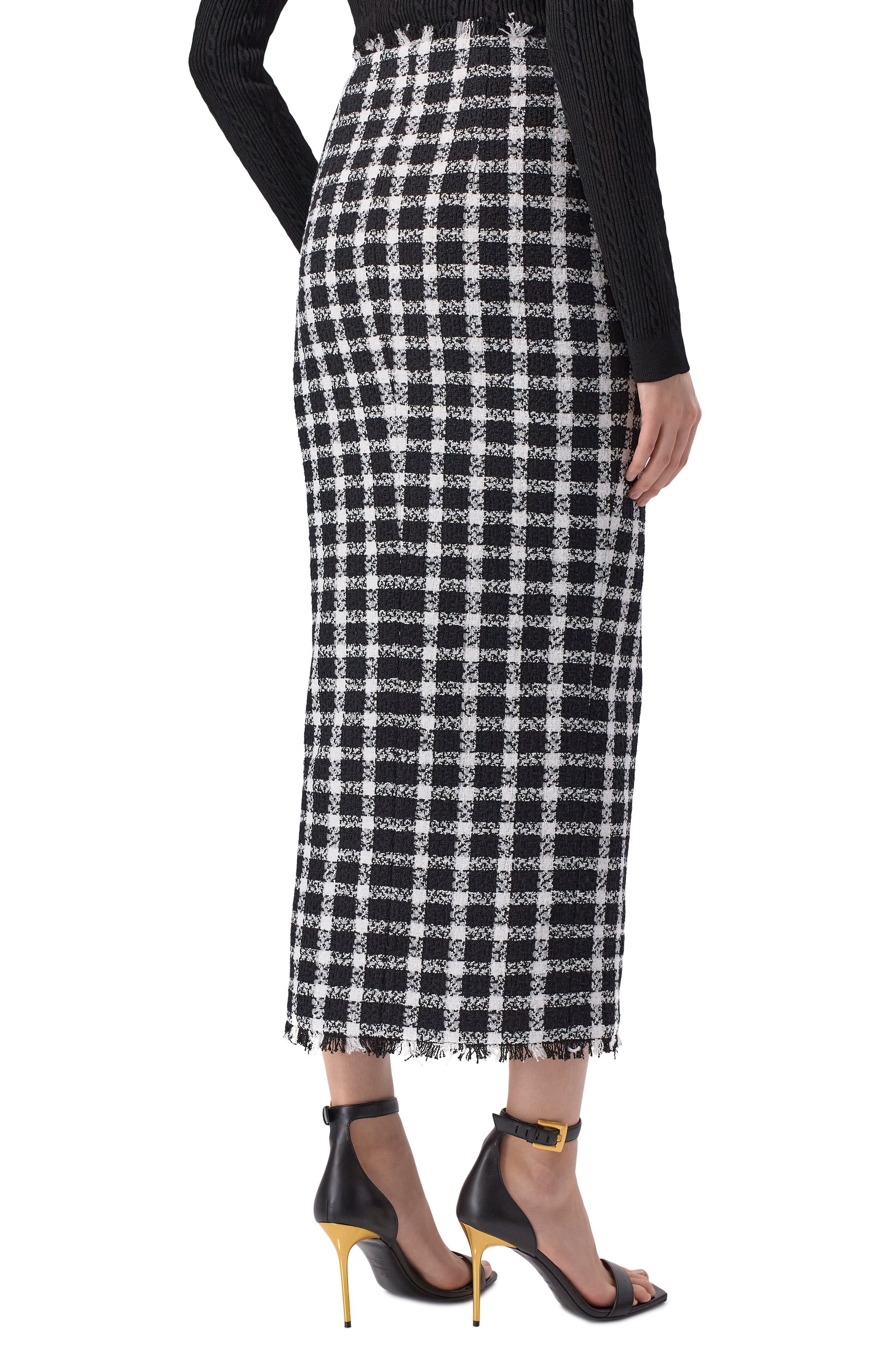 Твидовая юбка BALMAIN, арт. GF1LE690/CG47, фото 4