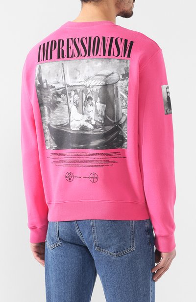 Хлопковый свитшот OFF-WHITE, арт. 0MBA025R190030112888/W, фото 4