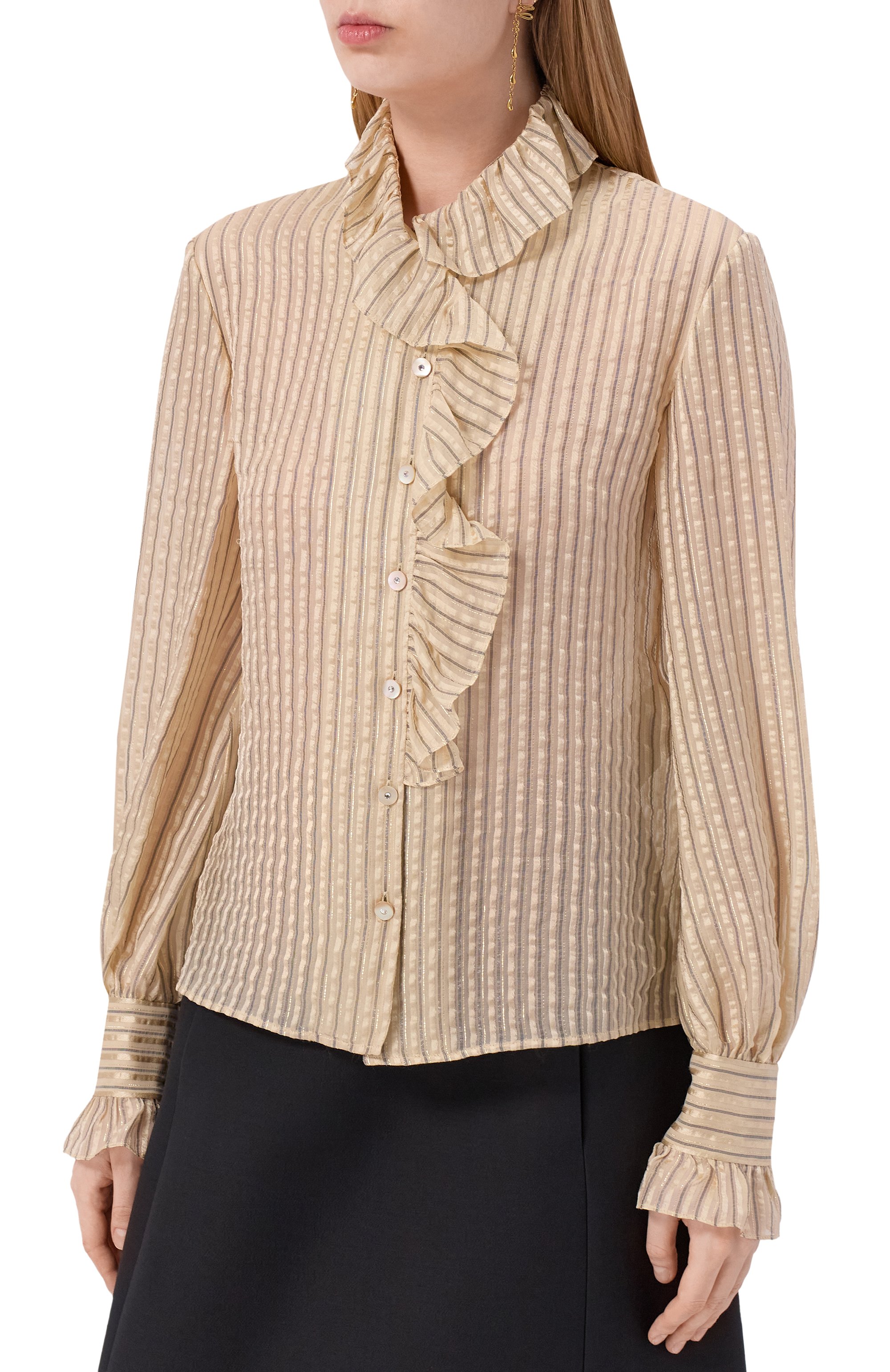 Шелковая блузка VALENTINO, арт. 7B0AB7Y6/9SU, фото 3