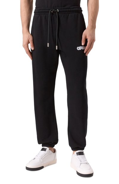 Хлопковые джоггеры OFF-WHITE, арт. 0MCH057S25FLE001, фото 3
