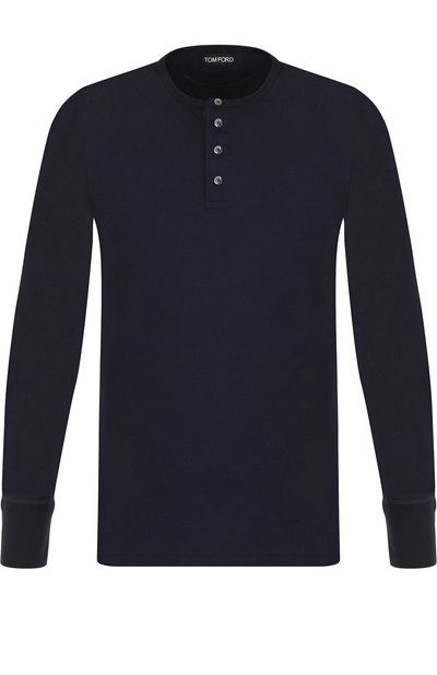 Хлопковый лонгслив с воротником на пуговицах TOM FORD, арт. BP402/TFJ890, фото 1