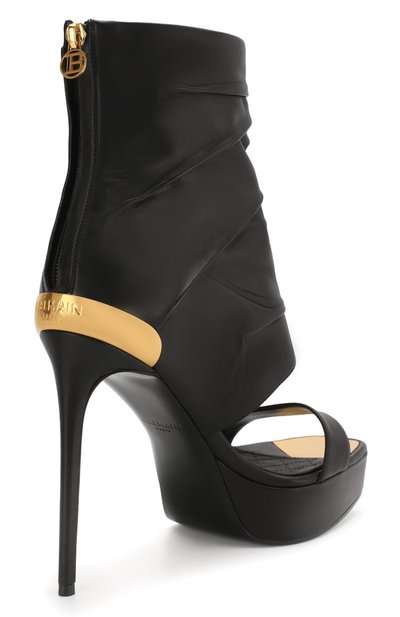 Кожаные ботильоны patty BALMAIN, арт. TN1C268/LCBV, фото 4