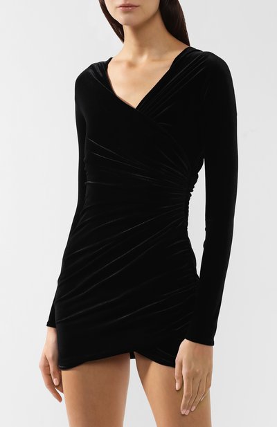 Бархатное платье ALEXANDRE VAUTHIER, арт. 193DR1102 0193-1144, фото 3