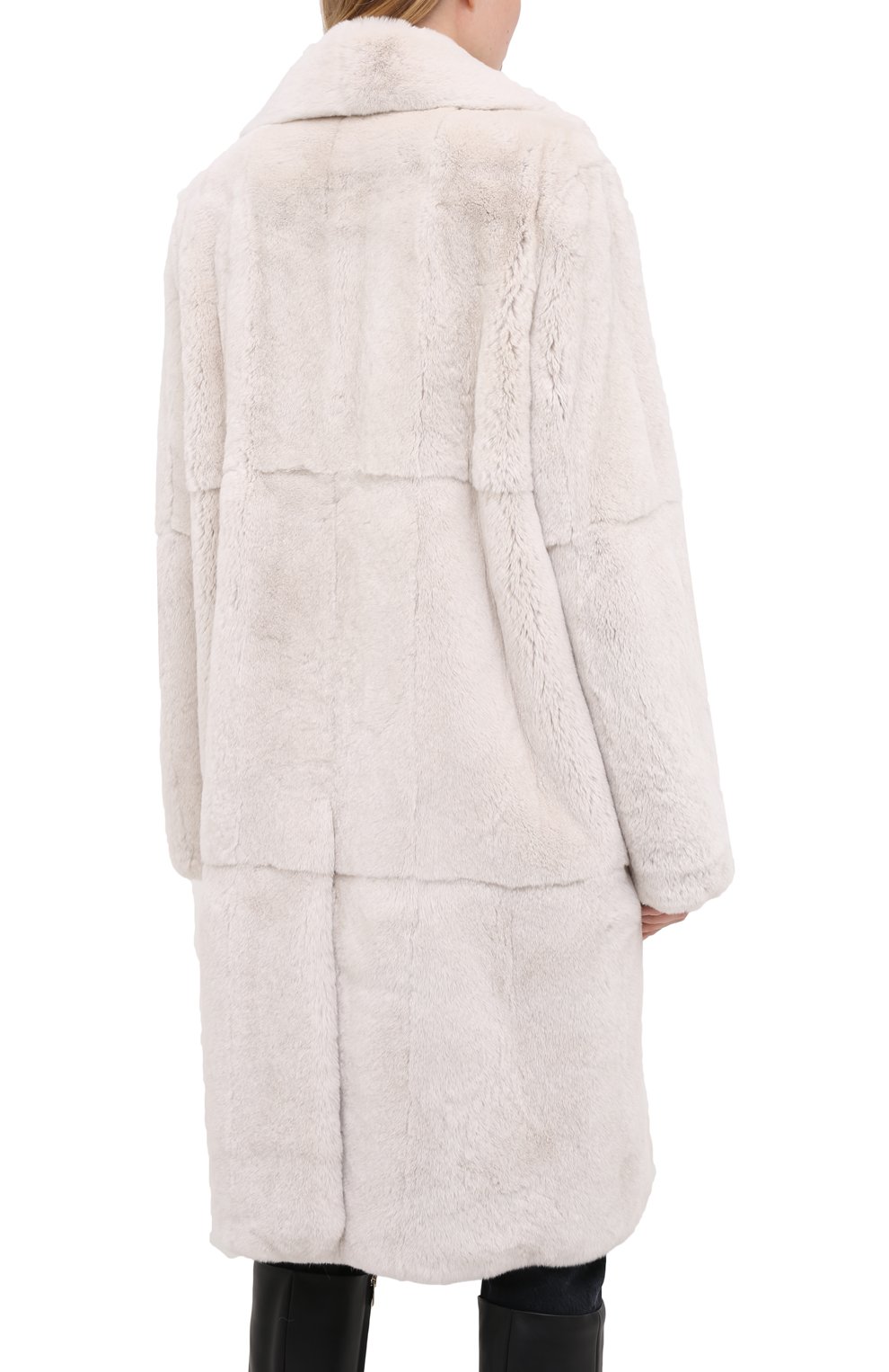 Шуба из меха кролика YVES SALOMON, арт. 21WYM31103REXX, фото 5