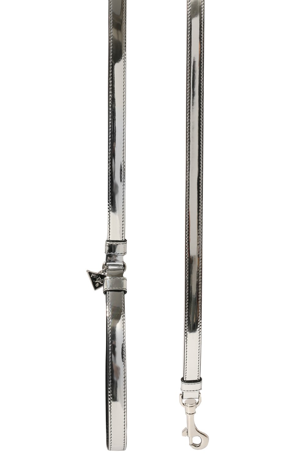 Поводок для собак PRADA серебряного цвета по цене 56000 руб., арт. 2YG009-ZO6-F0118, фото 2 Поводок для собак PRADA, арт. 2YG009-ZO6-F0118, фото 2