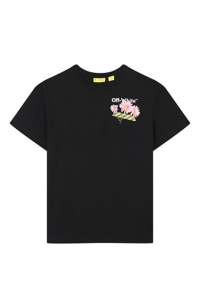 Хлопковая футболка OFF-WHITE, арт. 0GAA001S26JER004