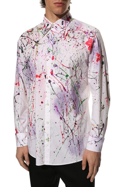 Хлопковая рубашка DOLCE & GABBANA, арт. G5GZ3Z/FU5T9, фото 3