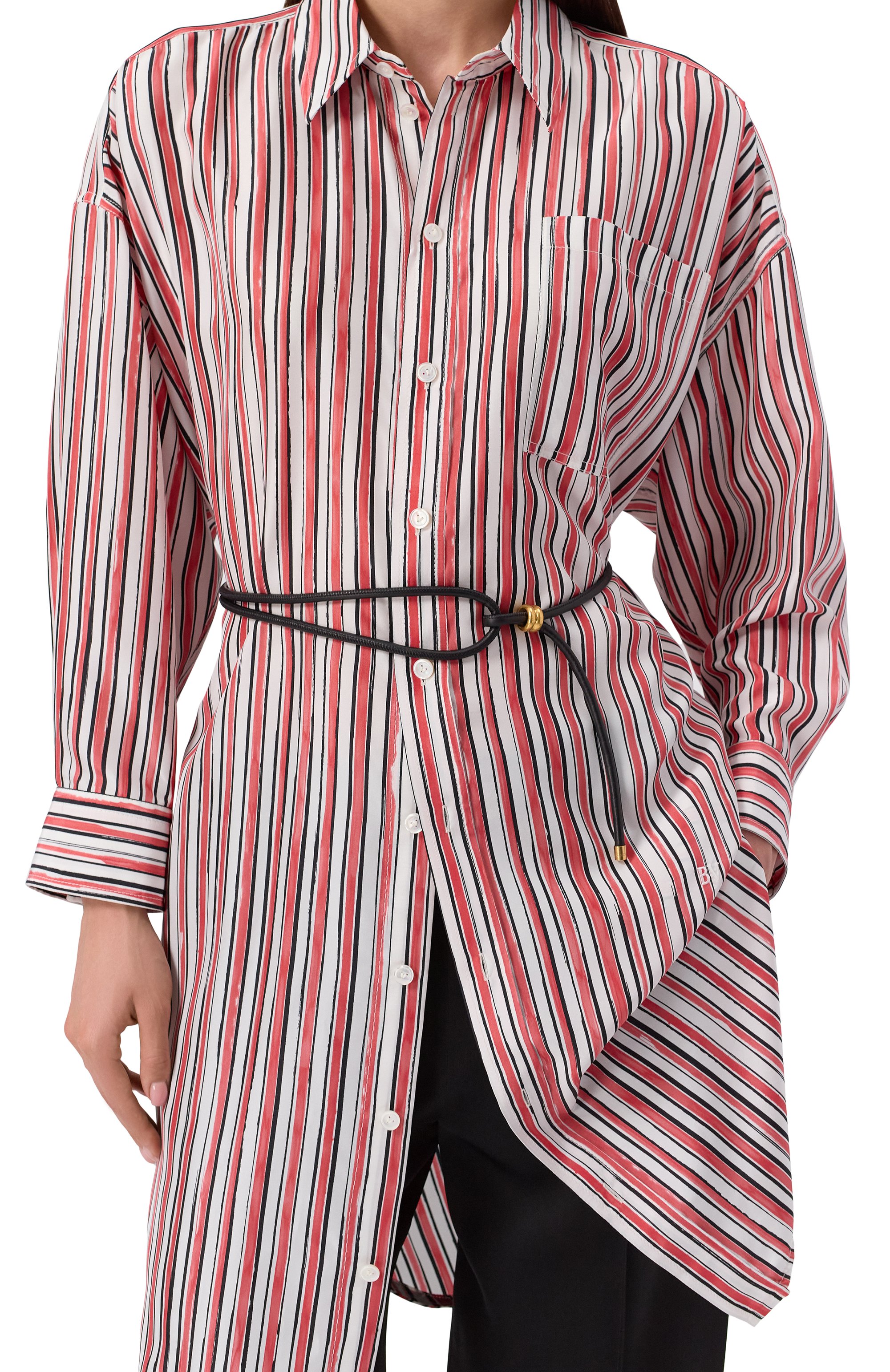 Кожаный пояс AGNONA черного цвета по цене 61550 руб., арт. L60901/U8090, фото 2 Кожаный пояс AGNONA, арт. L60901/U8090, фото 2