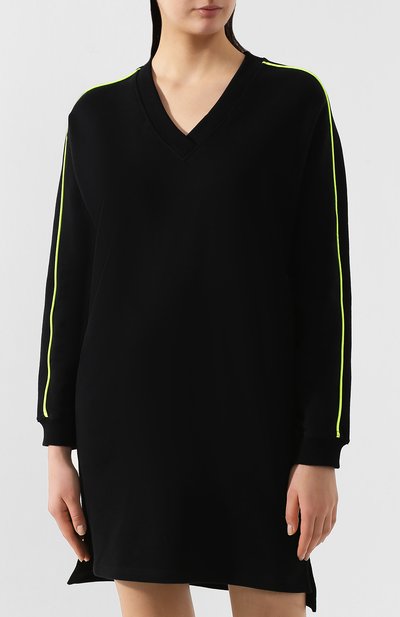 Хлопковое платье KENZO черного цвета по цене 32400 руб., арт. 2R0896952, фото 3 Хлопковое платье KENZO, арт. 2R0896952, фото 3