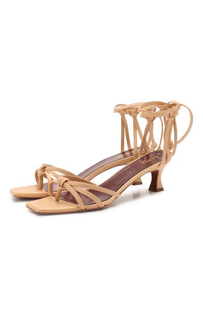 Кожаные босоножки lace 50 MANU ATELIER, арт. 2019004, фото 1