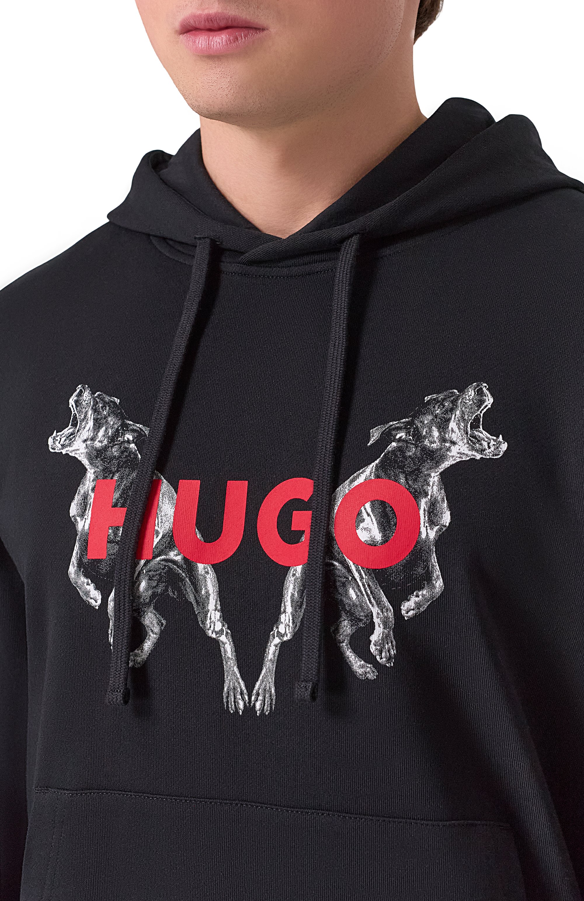 Хлопковое худи HUGO, арт. 50530580, фото 5