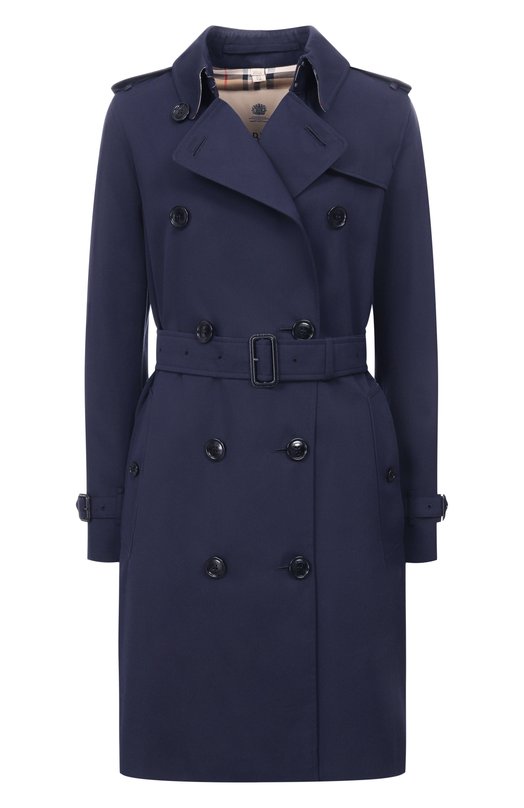Хлопковый тренч Burberry 8117258 Синий 8117258