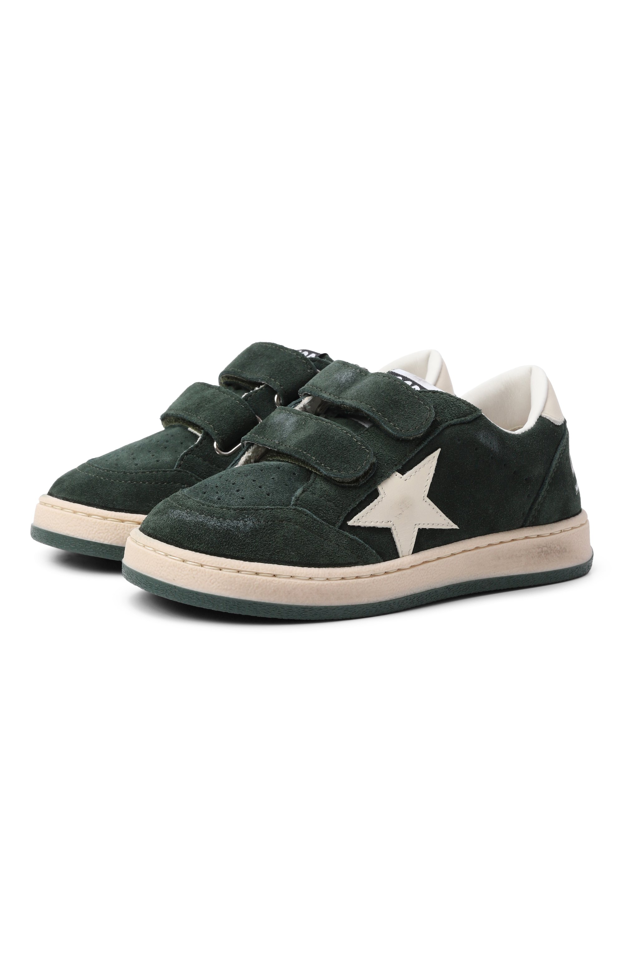Замшевые кеды ball star GOLDEN GOOSE DELUXE BRAND, арт. GYF00501.F008055, фото 1