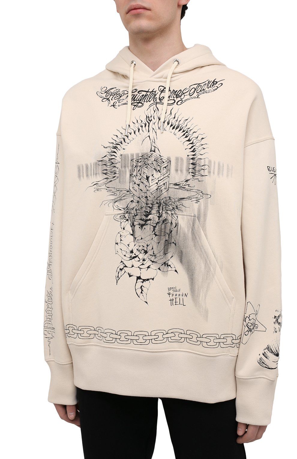 Хлопковое худи GIVENCHY, арт. BMJ0BF3Y69, фото 3