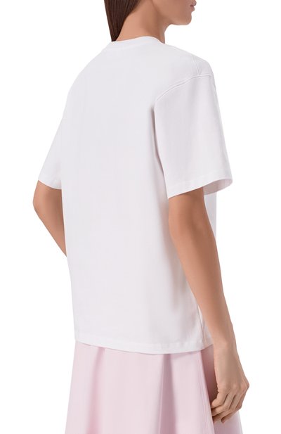 Хлопковая футболка GANNI, арт. A1050140, фото 4