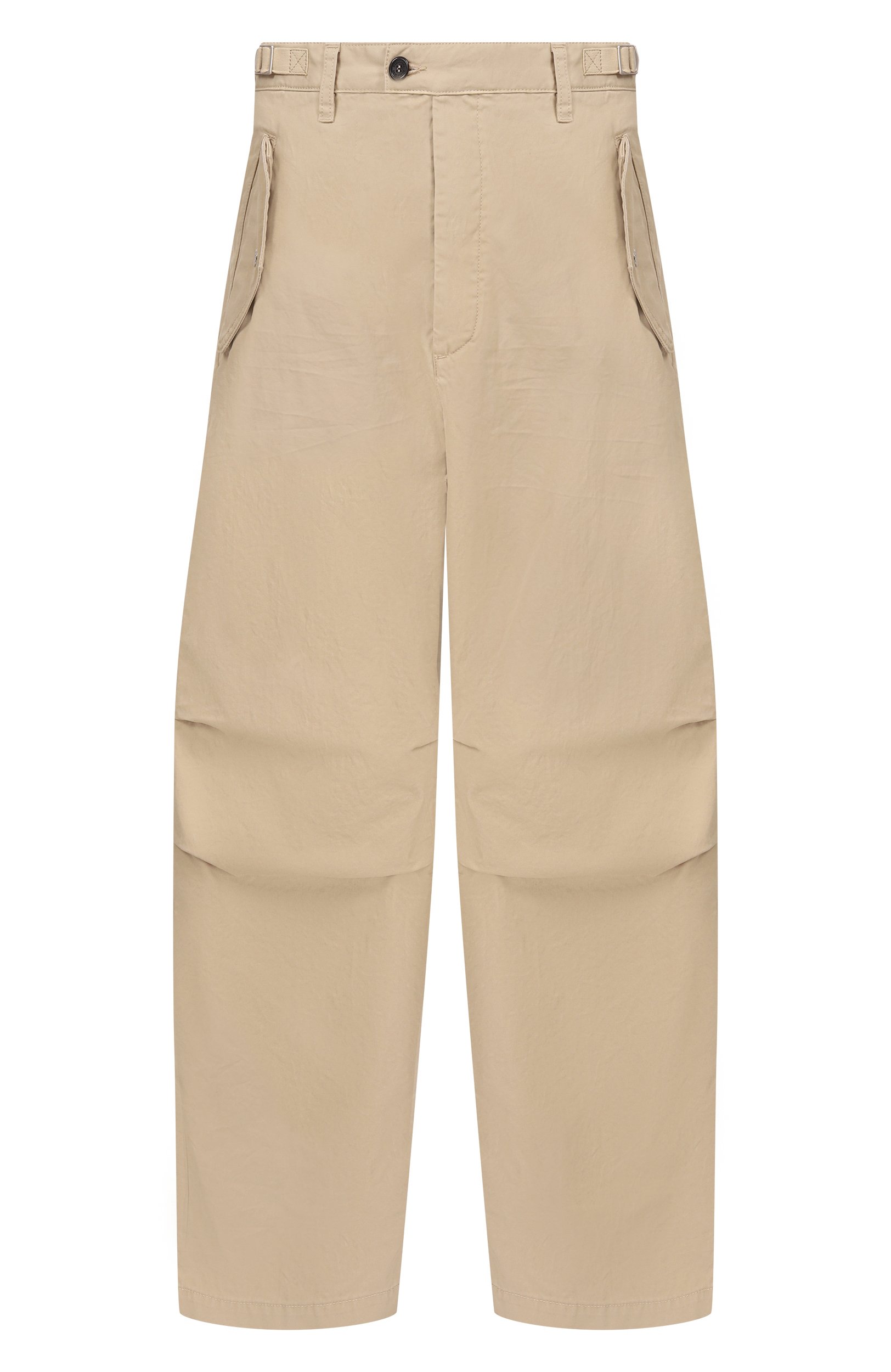 Хлопковые брюки DSQUARED2 бежевого цвета по цене 83600 руб., арт. S74KB1170/S41794, фото 1 Хлопковые брюки DSQUARED2, арт. S74KB1170/S41794, фото 1