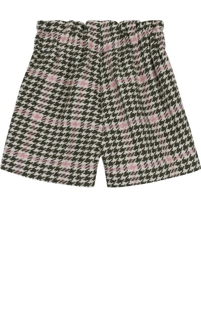 Шорты с принтом и эластичным поясом IL GUFO хаки цвета по цене 7855 руб., арт. A17PB103W3032/12M-18M, фото 2 Шорты с принтом и эластичным поясом IL GUFO, арт. A17PB103W3032/12M-18M, фото 2