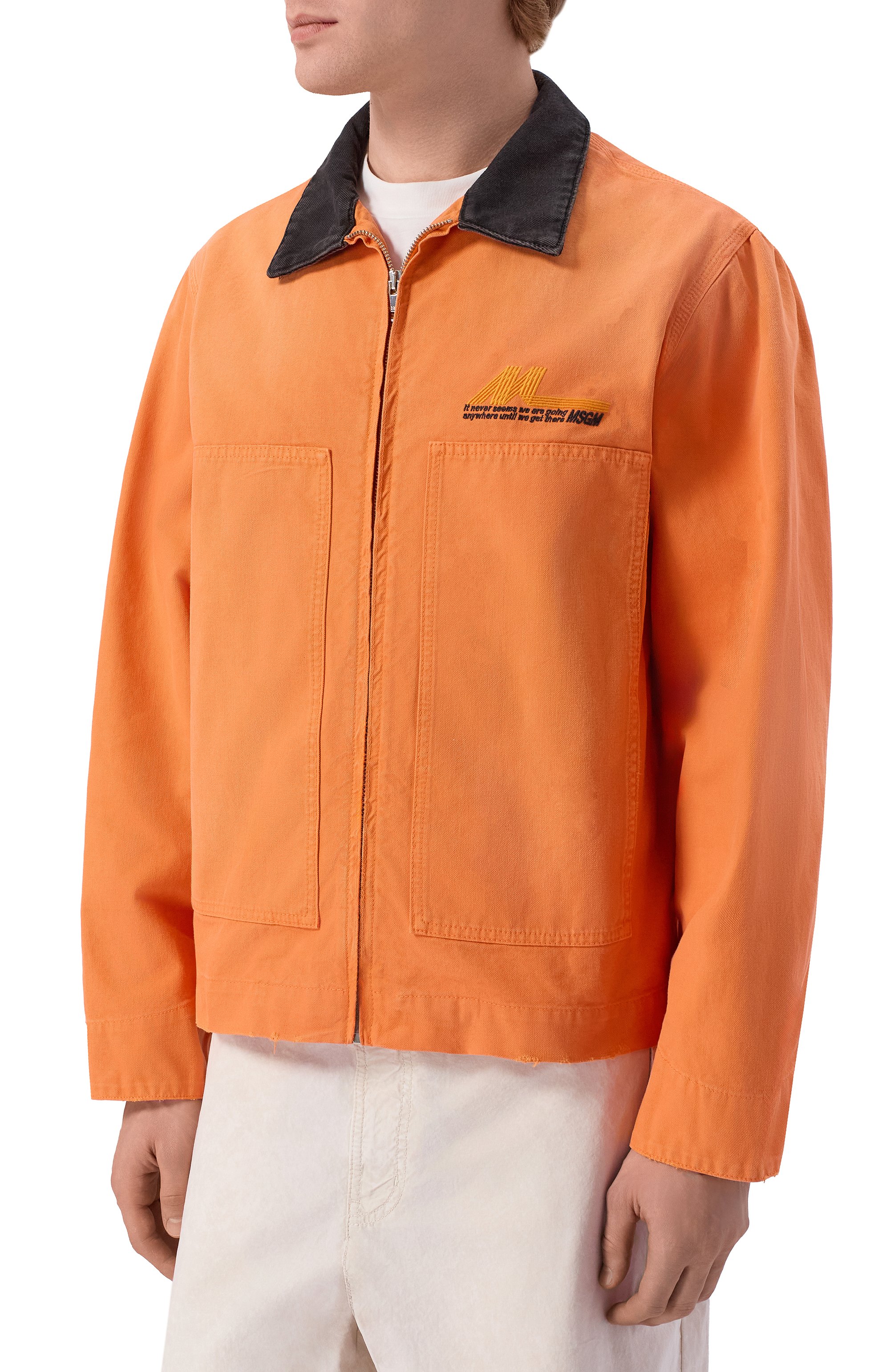 Хлопковая куртка-рубашка MSGM, арт. 4040MH231T/267089, фото 3