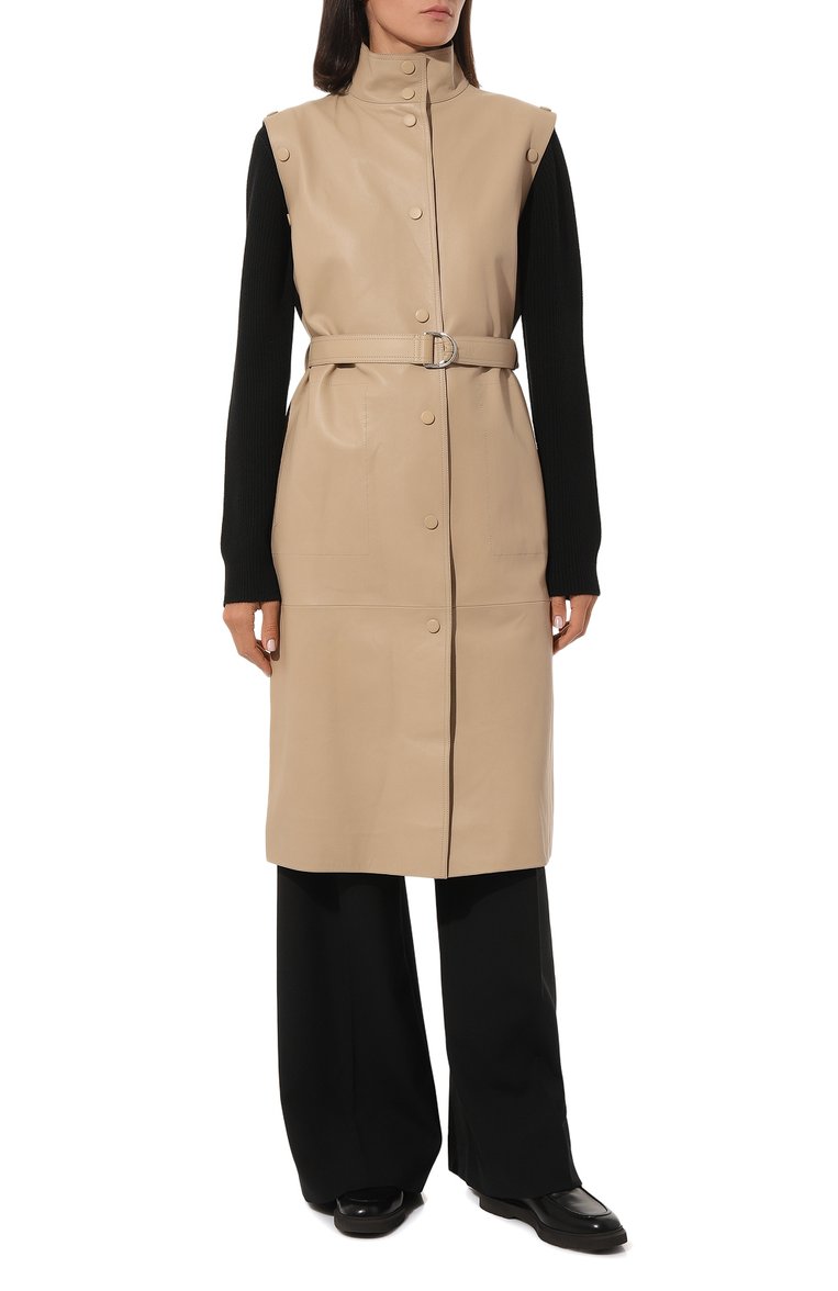 Кожаный плащ YVES SALOMON, арт. 23EYG22011APXX_SET, фото 6