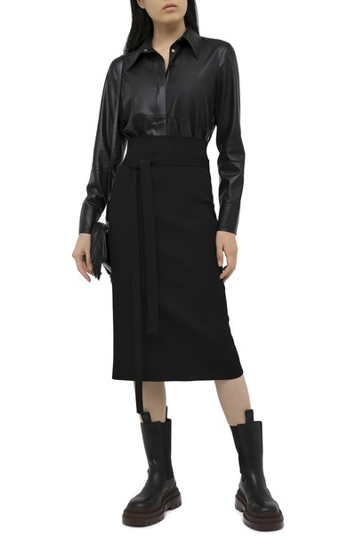 Юбка из шер сти и вискозы JIL SANDER, арт. JSPR754072-WRY39038, фото 2