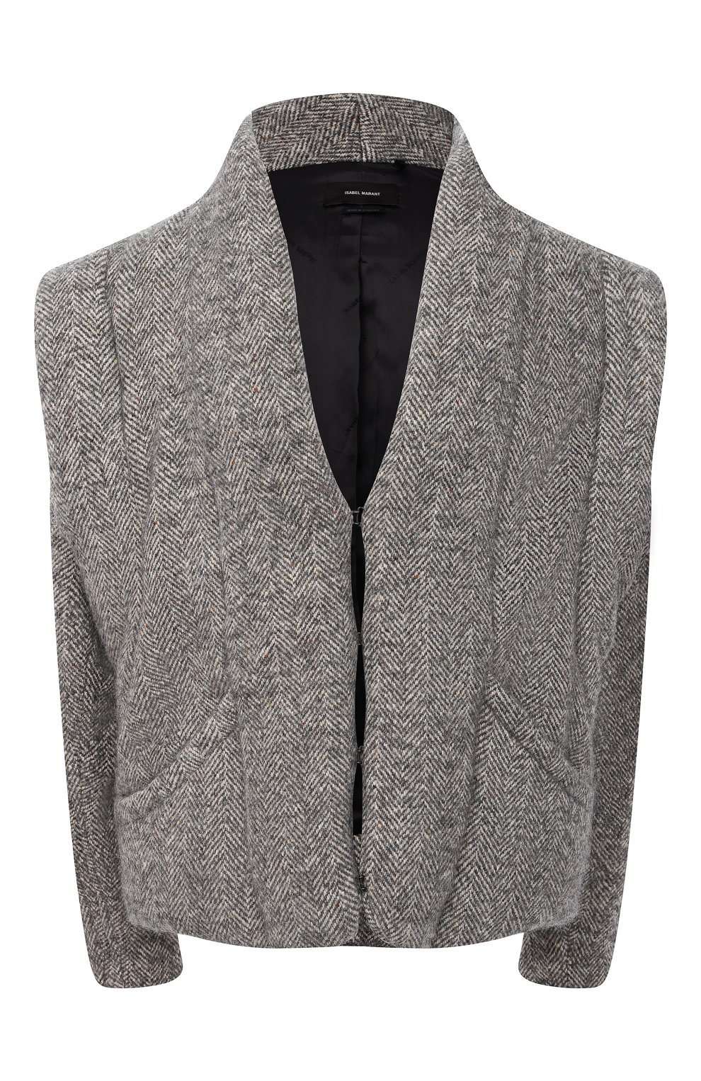 Шерстяная куртка ISABEL MARANT серого цвета по цене 106500 руб., арт. MA0887-20H020I/ANISEA, фото 1 Шерстяная куртка ISABEL MARANT, арт. MA0887-20H020I/ANISEA, фото 1