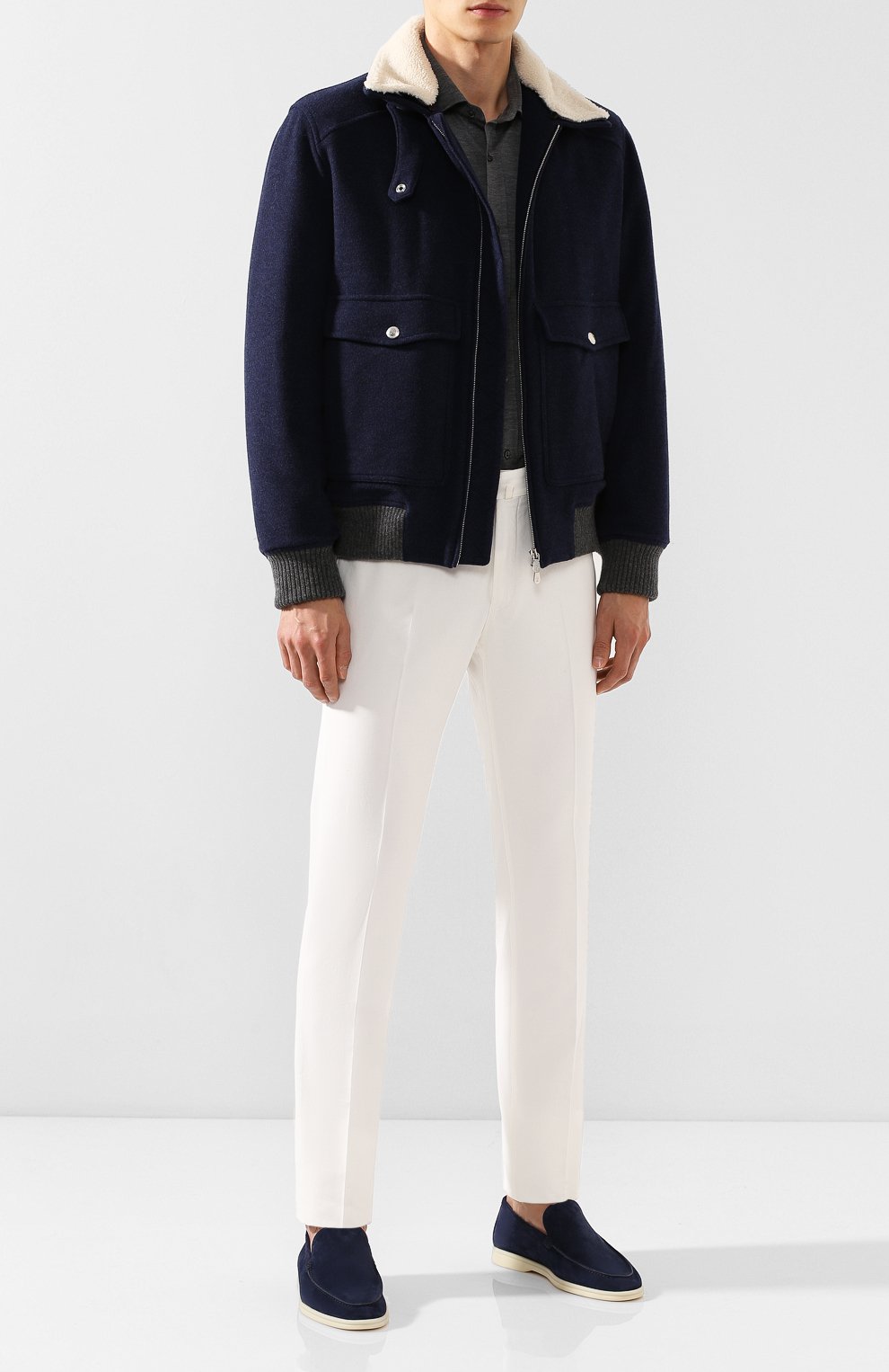 Замшевые лоферы summer walk LORO PIANA, арт. FAE8124, фото 2