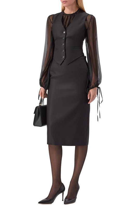 Шелковый жилет MVST M25.1PW.J003/ZEGNA Чёрный  M25.1PW.J003/ZEGNA Фото 2