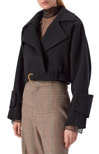 Шерстяное полупальто CHLOÉ, арт. CH25WMA16071, фото 3