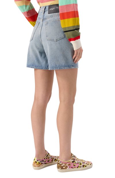 Джинсовый шорты HUGO голубого цвета по цене 17950 руб., арт. 50538863, фото 4 Джинсовый шорты HUGO, арт. 50538863, фото 4