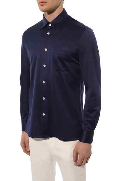 Хлопковая рубашка KITON, арт. UMCNERH0841315, фото 3