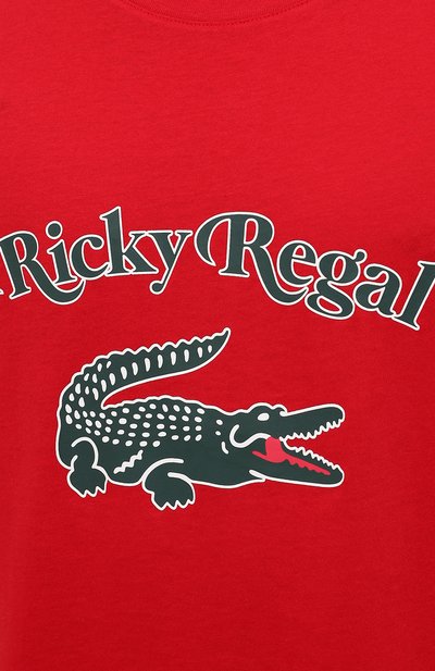 Хлопковая футболка lacoste x ricky regal LACOSTE, арт. TH1745, фото 5
