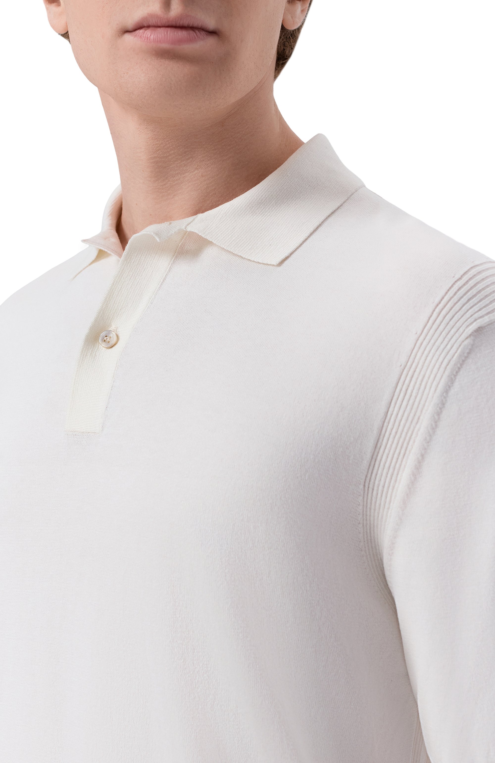 Поло из шелка и хлопка PAUL&SHARK, арт. 26411608, фото 5