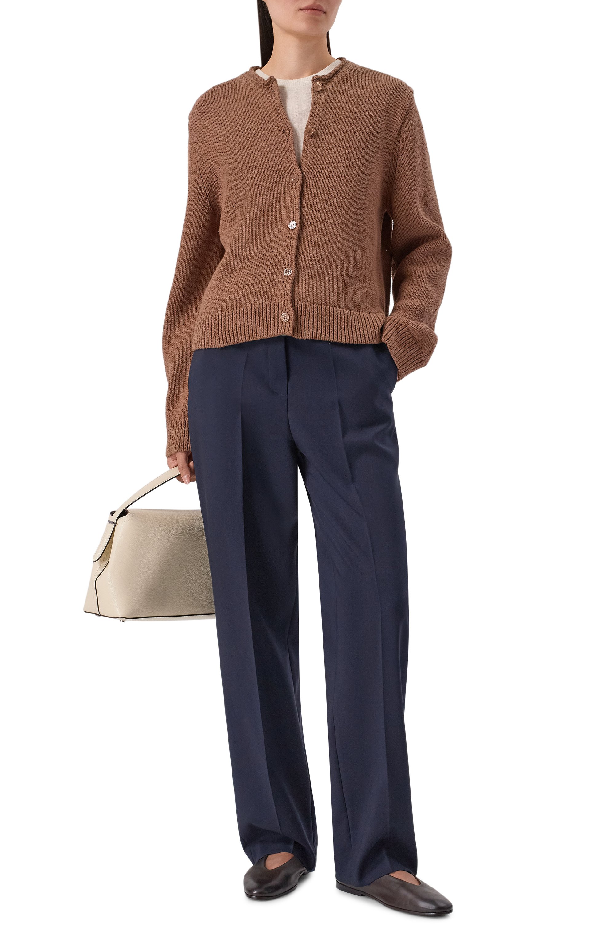 Брюки из шерсти и вискозы 12 STOREEZ синего цвета по цене 22000 руб., арт. 136847, фото 2 Брюки из шерсти и вискозы 12 STOREEZ, арт. 136847, фото 2