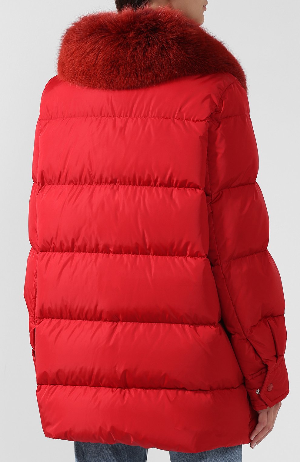 Пуховик с меховым воротником MONCLER, арт. D2-093-46931-25-54155, фото 4
