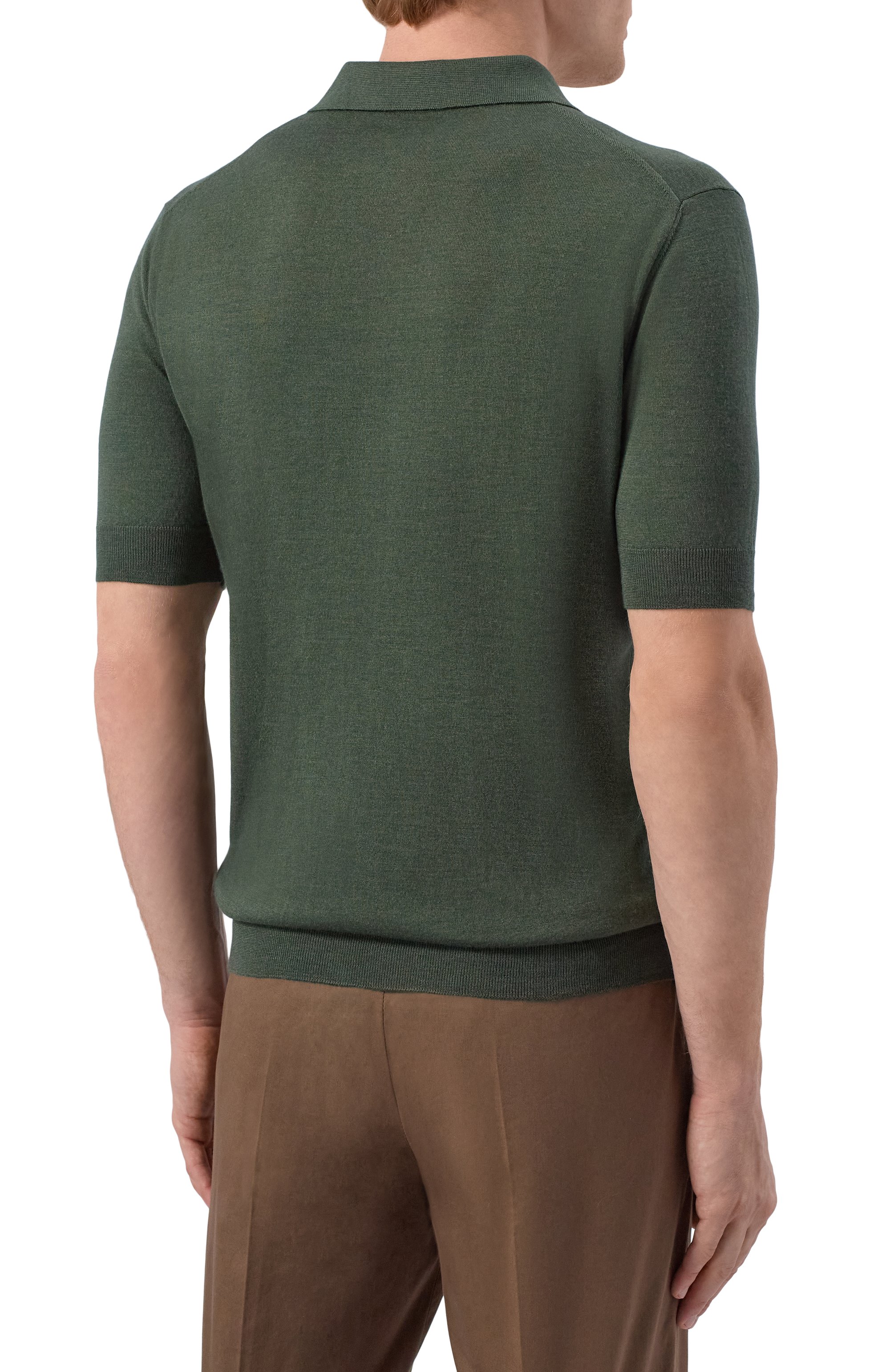 Поло из шерсти и шелка ANDREA CAMPAGNA, арт. PZ1MC/LSC18R, фото 4