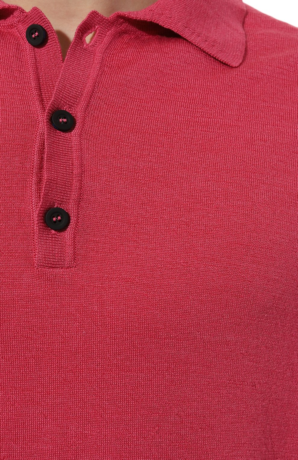 Поло из шерсти и шелка KITON розового цвета по цене 99500 руб., арт. UMM049202, фото 5 Поло из шерсти и шелка KITON, арт. UMM049202, фото 5