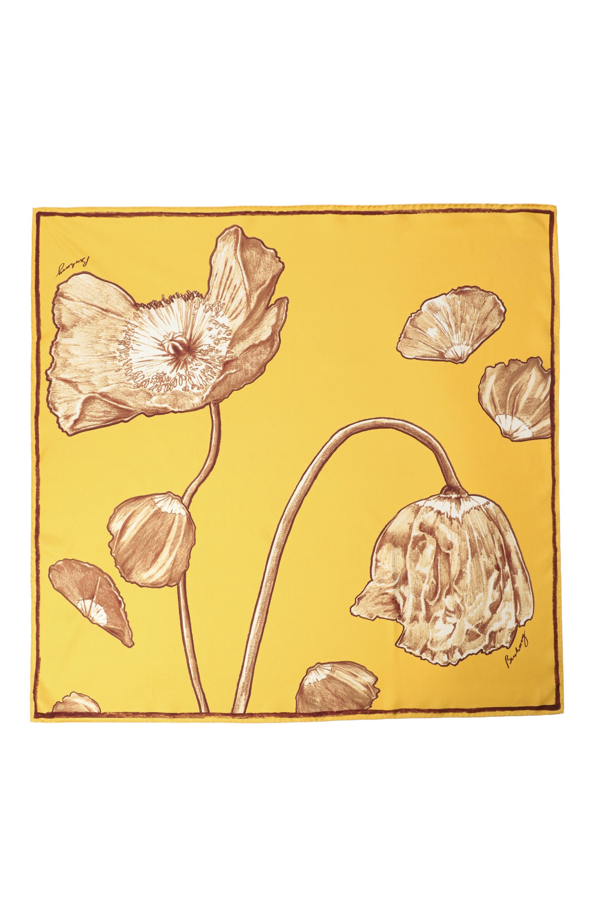 Шелковый платок BURBERRY, арт. 8108329, фото 4