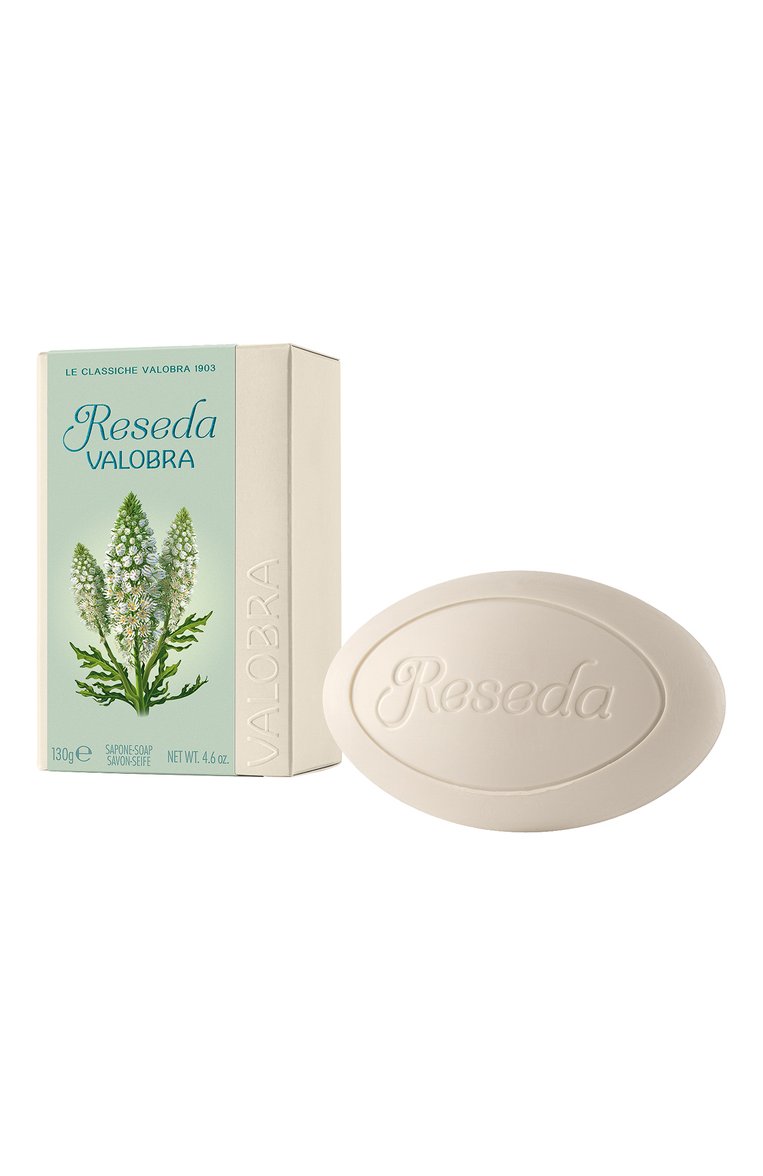 Твердое туалетное мыло reseda (130g) VALOBRA бесцветного цвета, арт. 403002 | Фото 1 (Нос: Не проставлено; Региональные ограничения белый список (Axapta Mercury): Не проставлено; Тип продукта: Мыло; Назначение: Для тела)