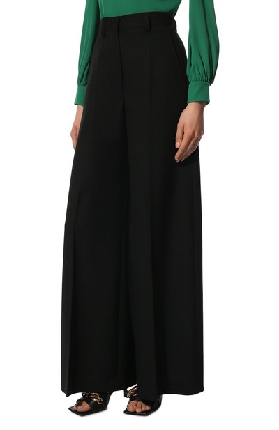 Шерстяные брюки STELLA MCCARTNEY черного цвета по цене 97250 руб., арт. 604071/SSA36, фото 3 Шерстяные брюки STELLA MCCARTNEY, арт. 604071/SSA36, фото 3