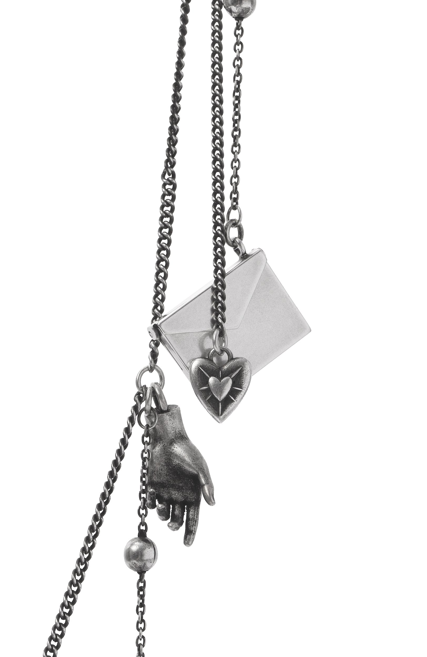 Колье ANN DEMEULEMEESTER серебряного цвета по цене 182500 руб., арт. B0014112/0T018, фото 3 Колье ANN DEMEULEMEESTER, арт. B0014112/0T018, фото 3