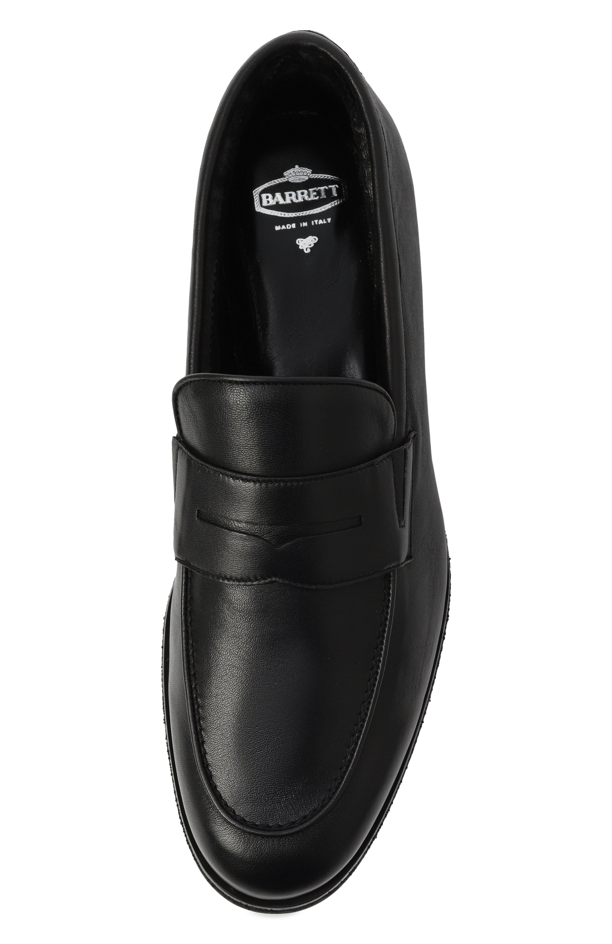 Кожаные пенни-лоферы BARRETT черного цвета по цене 74350 руб., арт. 252U018.7, фото 6 Кожаные пенни-лоферы BARRETT, арт. 252U018.7, фото 6