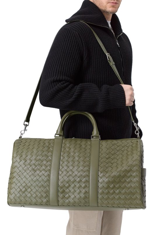 Сумка Intrecciato Cabin Duffle Bottega Veneta 795287/V2HL1 Зелёный  795287/V2HL1 Фото 2