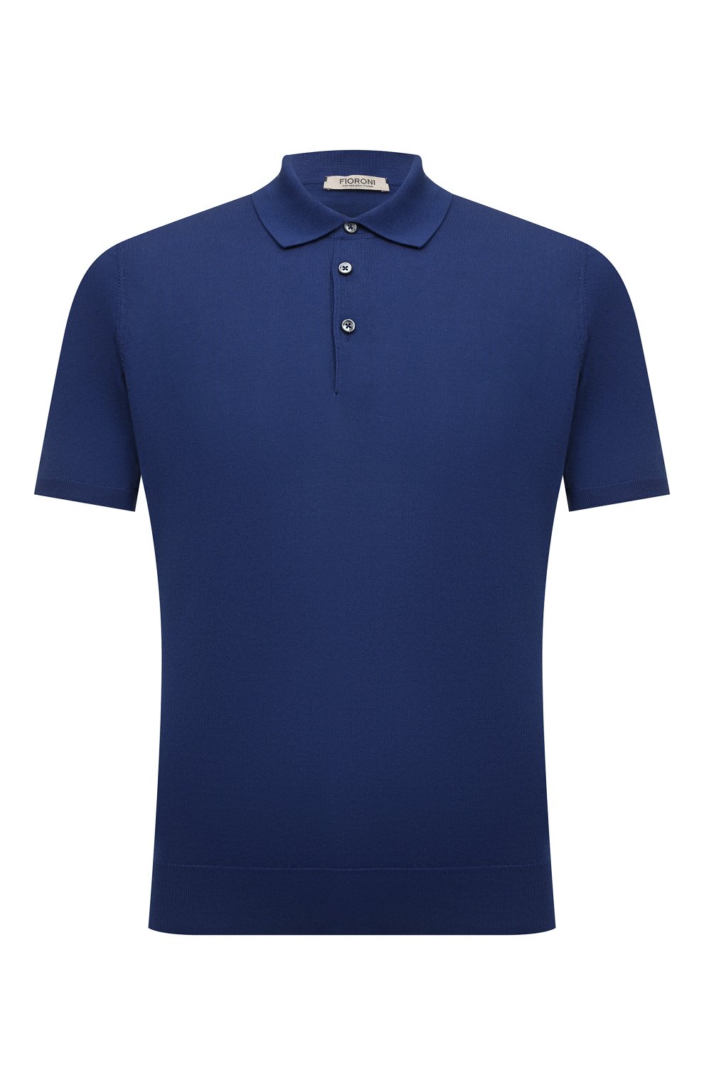 Хлопковое поло FIORONI синего цвета по цене 45050 руб., арт. MK20241C7, фото 1 Хлопковое поло FIORONI, арт. MK20241C7, фото 1