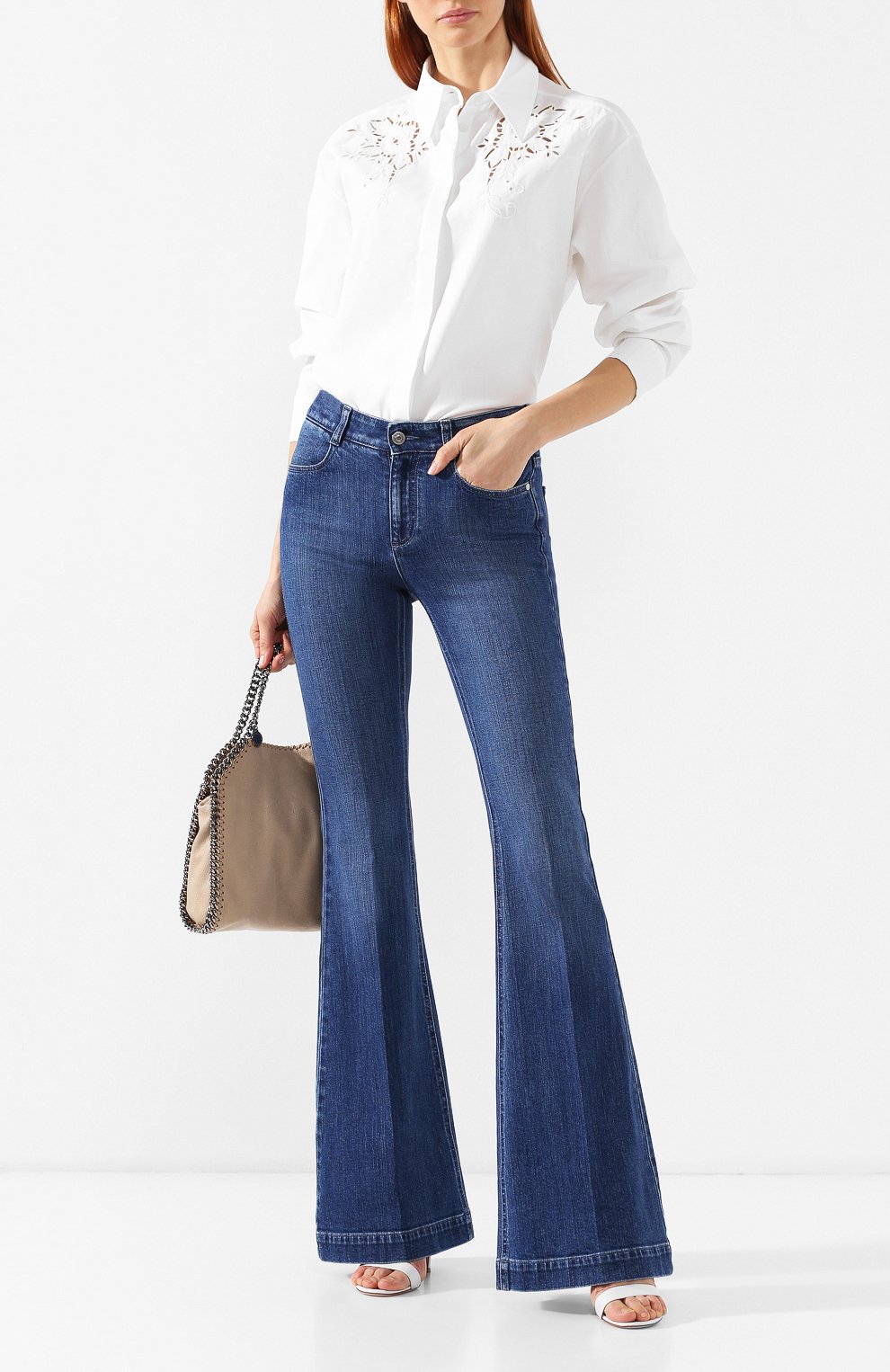 Расклешенные джинсы STELLA MCCARTNEY, арт. 372775/SMH39, фото 2